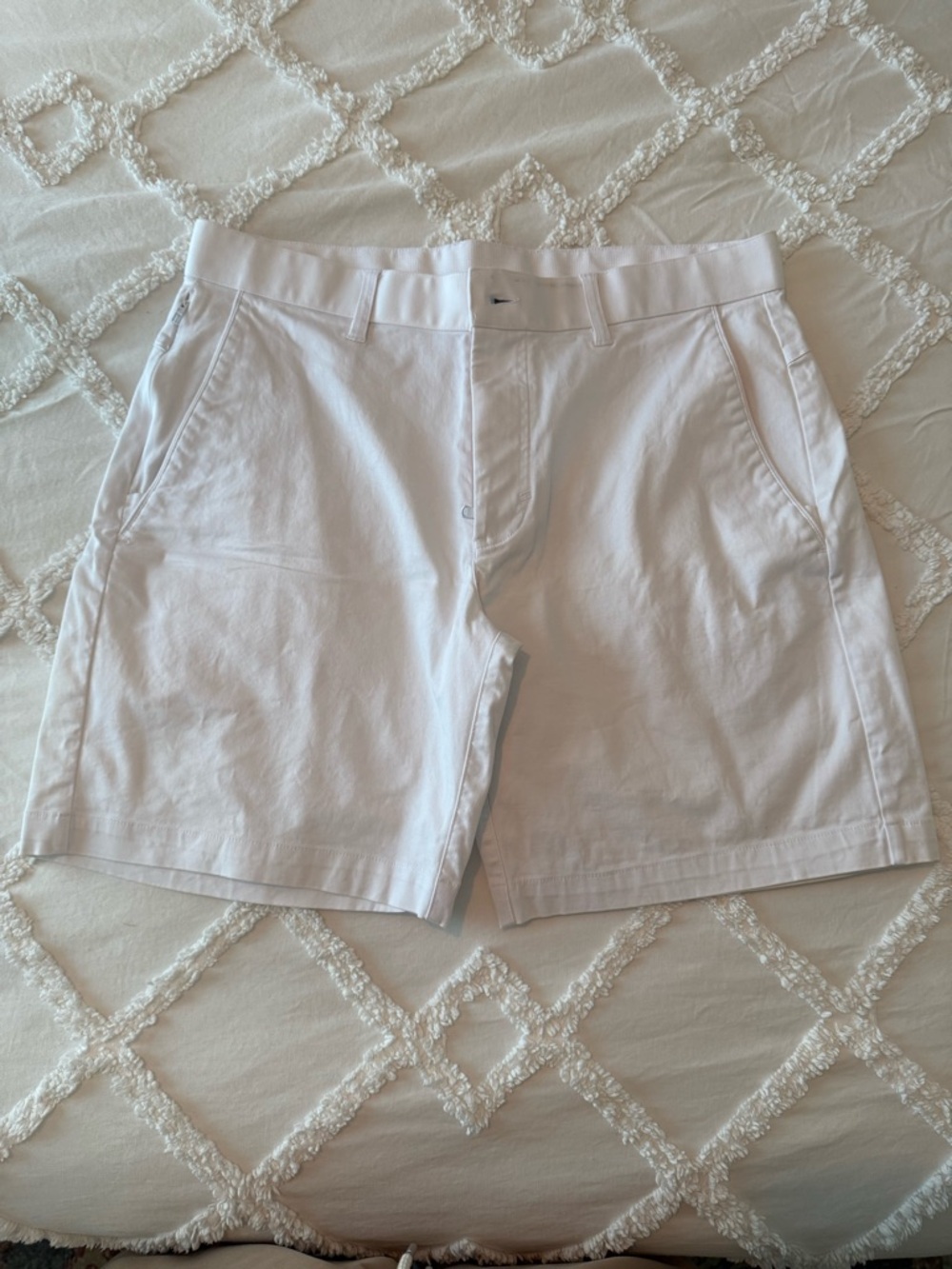 Fabletics Men's White Golf Shorts